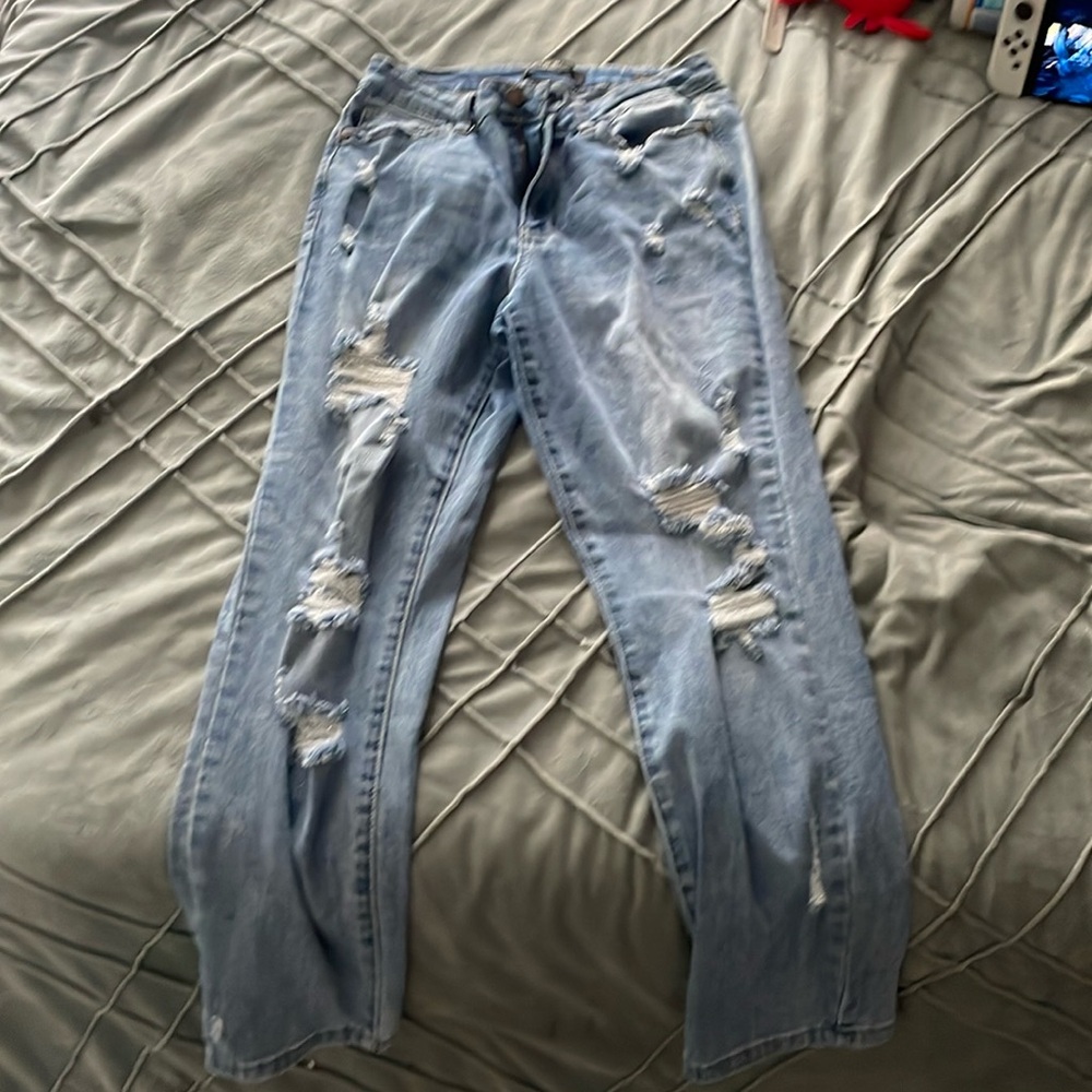 Lightly worn Judy blue jeans